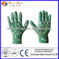 13G printed patterns nylon shell work nitrile glove